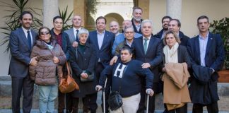 Representantes del Cermi Extremadura se reúnen con el presidente de la Junta, Guillermo Fernández Vara