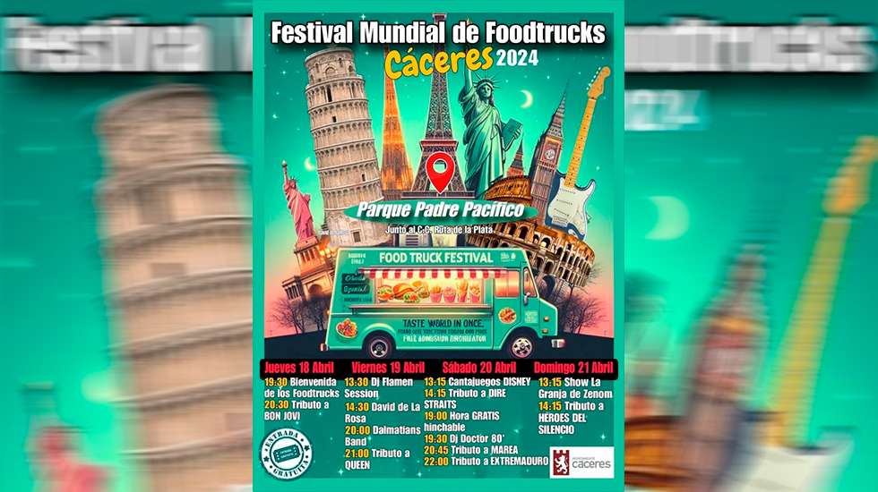 Festival de foodtrucks 2024 en Cáceres