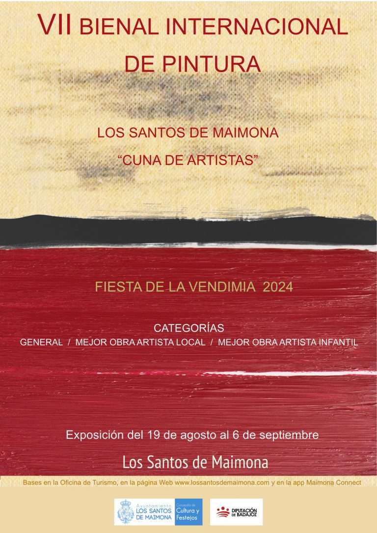 El Ayuntamiento de Los Santos de Maimona convoca la VII Bienal internacional de pintura