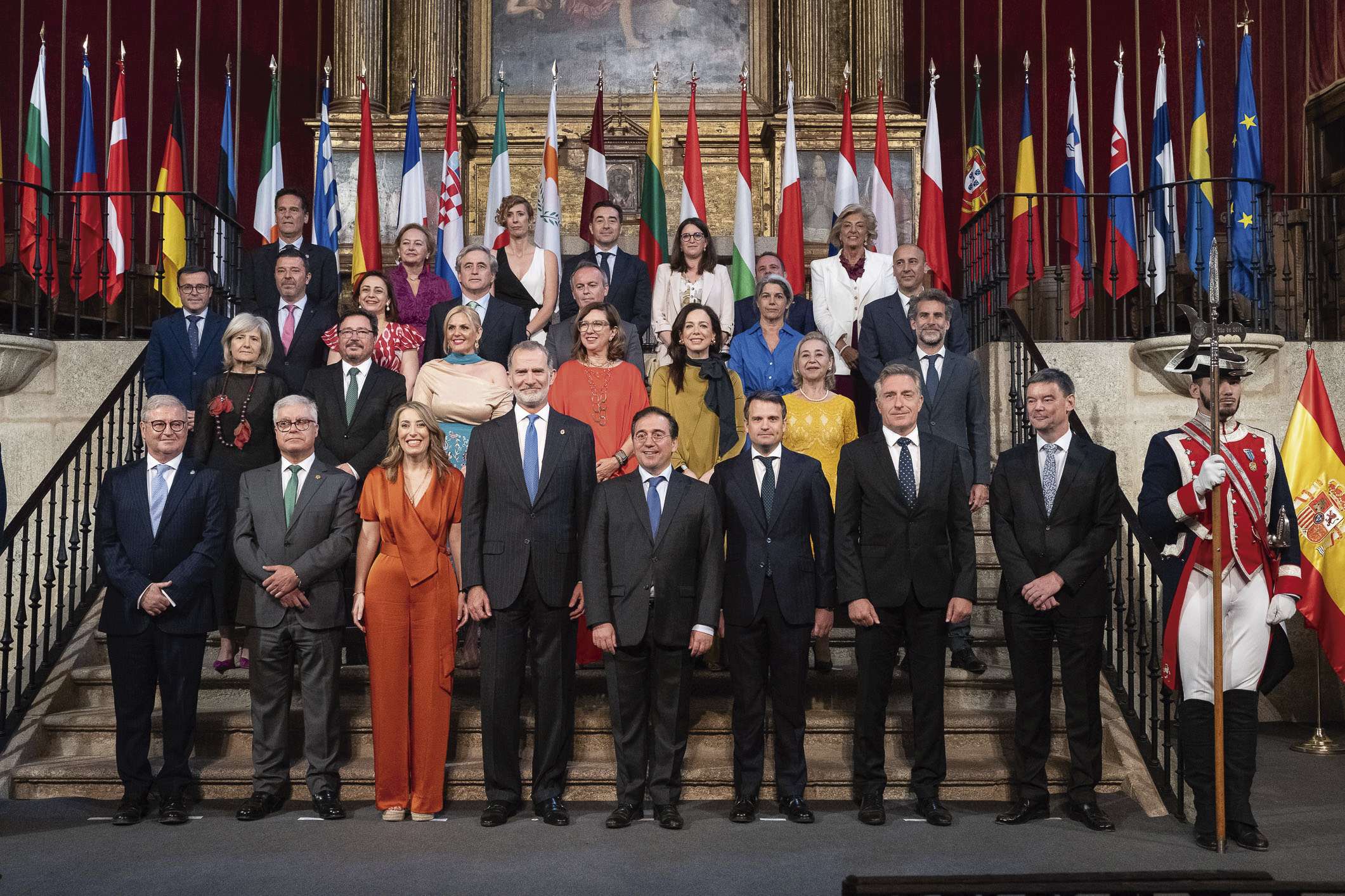 Mario Draghi recibe el XVII Premio Europeo Carlos V en el Monasterio de Yuste