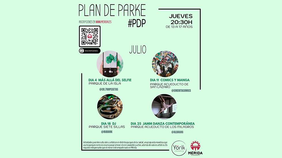 Actividades para los jóvenes 'Plan de Parke 2024' en Mérida