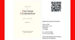 La Revista de Estudios Extremeños publica su tomo LXXIX, correspondiente a 2023