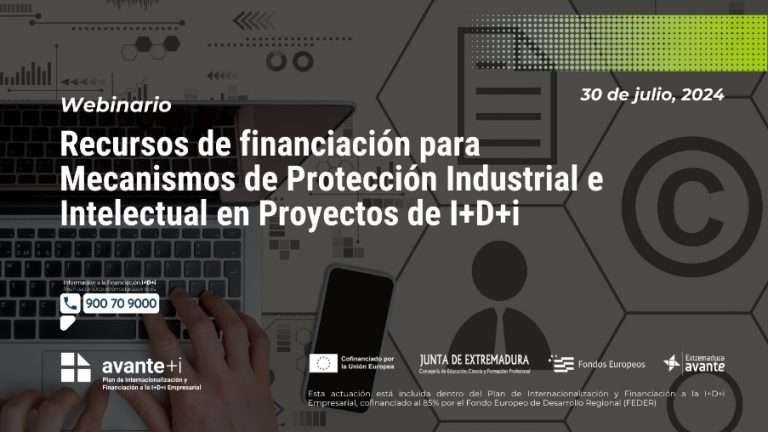 Un webinario de Extremadura Avante ofrece información sobre protección industrial e intelectual de proyectos de I+D+i